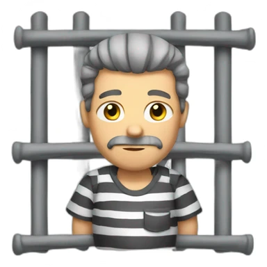 prisoner in prison sticker