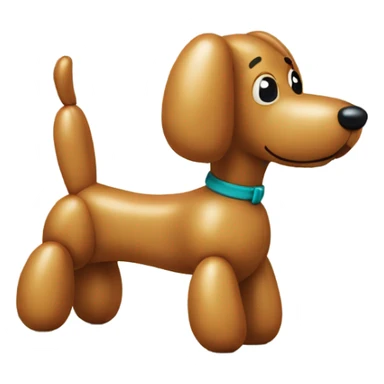 Simple classic balloon dog sticker