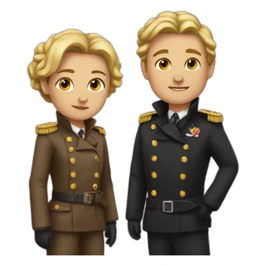 love between two spies sticker