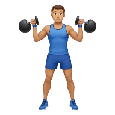 guy with blue shorts Kettlebell Exercises sticker