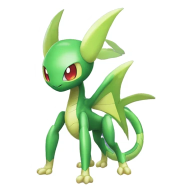 Cool Edgy Chibi Legendary Shiny Fakemon-Pokémon-Genesect-Flygon With Full Body Detailed High Quality sticker