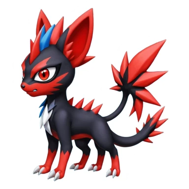 Colorful Cool Badass  Meloetta-Litten-Guilmon-Darkrai-Pokémon-Fakémon-fusion-hybrid-creature sticker