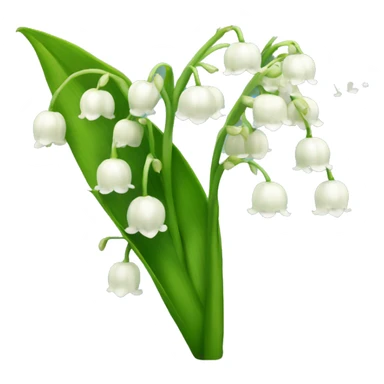Lily of the valley flowers sticker