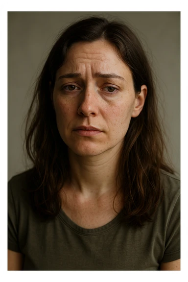 Donna con ciclo mestruale altalentante 4k sticker