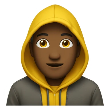 Yellow hoodie sticker
