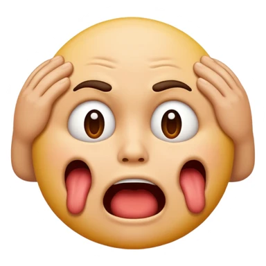 emoji choking it's throat with its own hands sticker