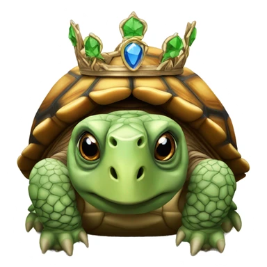 tortoise with crown sticker