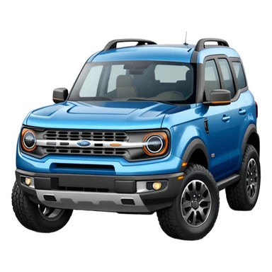 blue Ford bronco sport sticker