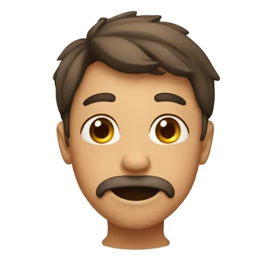 Blushing and covering mouth sticker