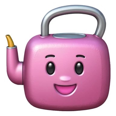 Emoji of pink stanley sticker