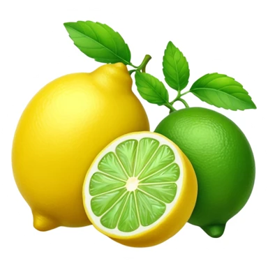 Lemon, Lime & Mint Fruit sticker