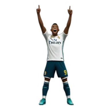 Real Madrid player celebration sticker