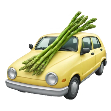 Car with Asparagus  sticker