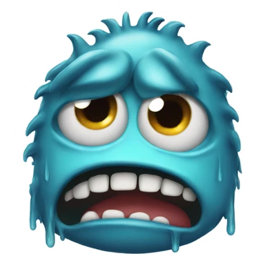 a one eye monster crying sticker
