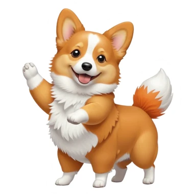 Corgi dance butt sticker