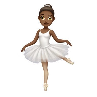Ballerina in white tutu sticker