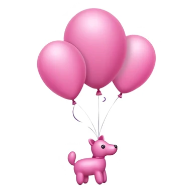 pink Balloon animals  sticker