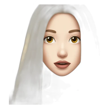 Ava max with long hair and crop top sticker