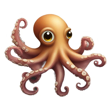 Octopus on a rock sticker