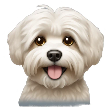Brown bichon havanese dog sticker