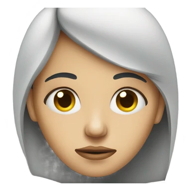 Sad woman with dead eyes sticker