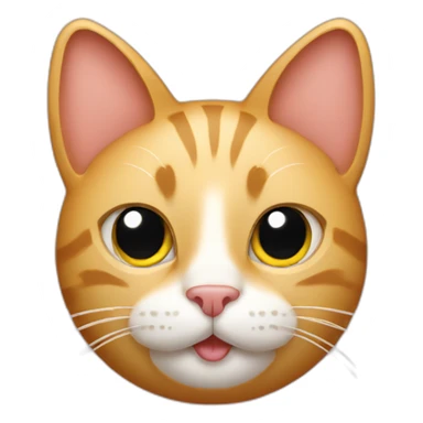 cat shaped iphone sticker