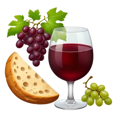 Make me some wine with bread and grapes sticker