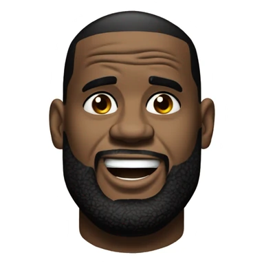 LeBron James Cryig Emoji sticker