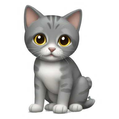 british short hair in a wheelchair sticker