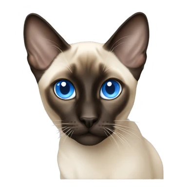 siamese blue eyes sticker