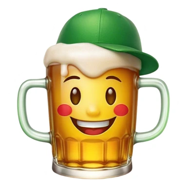 Cinematic Realistic Heineken Pop Culture Emoji, showcasing an iconic beer moment rendered with crisp textures and vibrant, energetic lighting. sticker