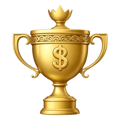 money trophy with 10B on it  sticker