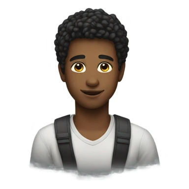 portrait of a young man sticker