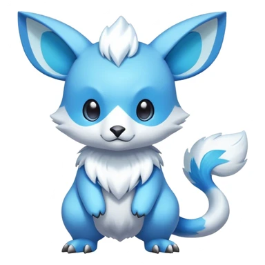 Cute cool colorful fantasy animal hybrid Fakemon full body sticker
