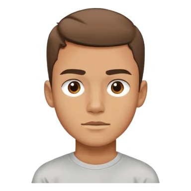 two block boy with sharp jawline sticker