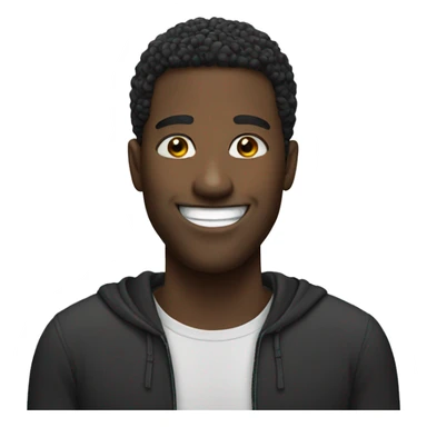 a black man smile sticker