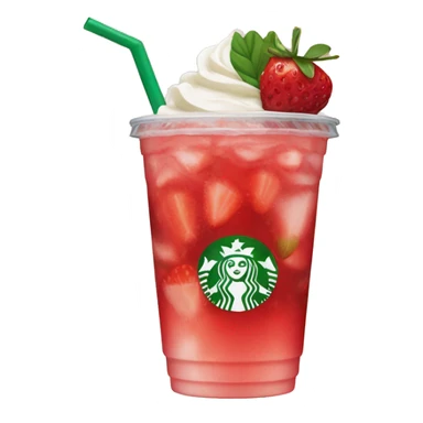 Starbucks strawberry refresher sticker