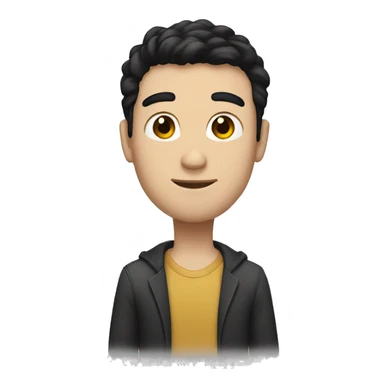 a tall guy with black hair and brunette skin standing sticker