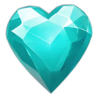 Coeur sur diamant sticker
