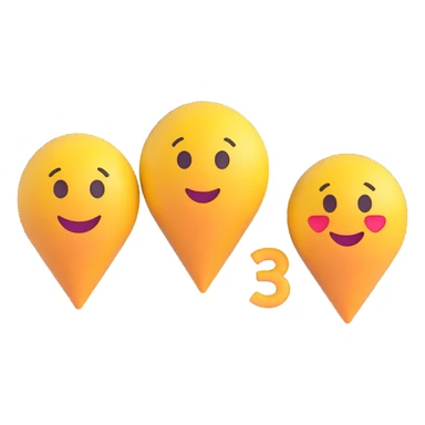 winners in 1st, 2nd & 3rd place emoji  sticker