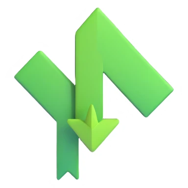 green up arrow sticker