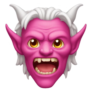 Pink demon  sticker