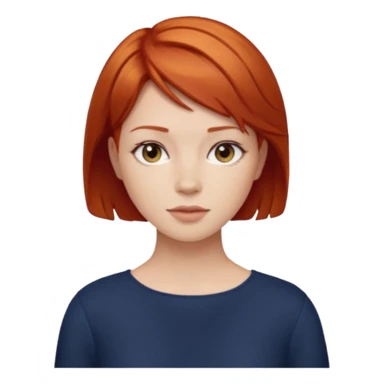 Redhead karen with short hair sticker
