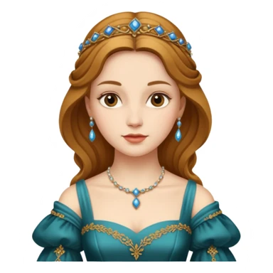  portrait of a Renaissance woman sticker