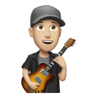 Eminem qui fait de la guitare  sticker