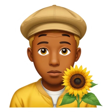Tyler the creator with sunflower  sticker