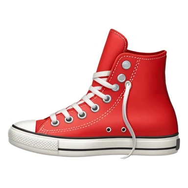 red converse shoe sticker