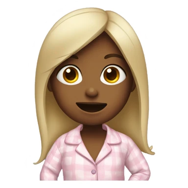 girl singing in her pajamas  sticker