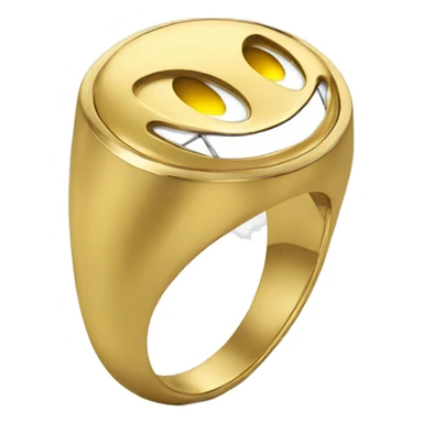 Sonic face gold on the Ring sticker