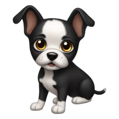 Petit Chien noir  sticker